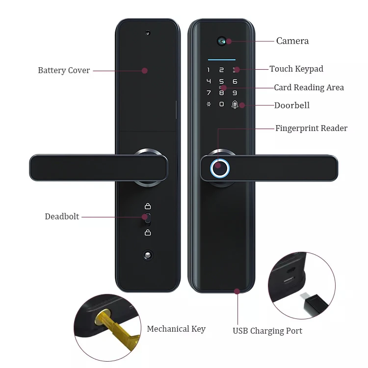 Cerradura Inteligente Wifi Huella App Tuya Smart