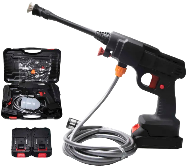 Hidrolavadora Inalámbrica Alta Presión + 2 Baterías + Extras