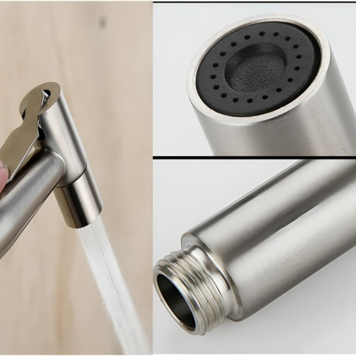 Ducha Bidet Árabe Kit Completo Inodoro Acero Inoxidable